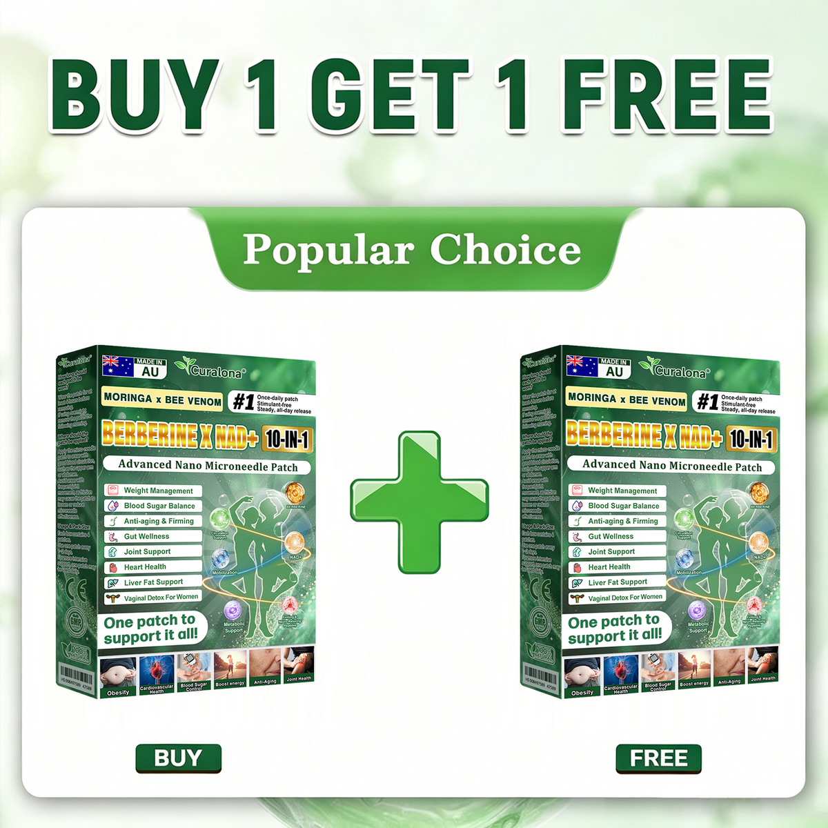 Official AUS Store 🇦🇺  | 🧑‍⚕️🩺 𝗖𝘂𝗿𝗮𝗹𝗼𝗻𝗮® Moringa · Berberine × NAD+ 𝟏𝟎-𝐢𝐧-𝟏 𝐀𝐝𝐯𝐚𝐧𝐜𝐞𝐝 𝐍𝐚𝐧𝐨 𝐌𝐢𝐜𝐫𝐨𝐧𝐞𝐞𝐝𝐥𝐞 𝐏𝐚𝐭𝐜𝐡 — 𝐎𝐧𝐜𝐞 𝐃𝐚𝐢𝐥𝐲, 𝐕𝐢𝐬𝐢𝐛𝐥𝐞 𝐑𝐞𝐬𝐮𝐥𝐭𝐬 𝐢𝐧 𝟕 𝐃𝐚𝐲𝐬