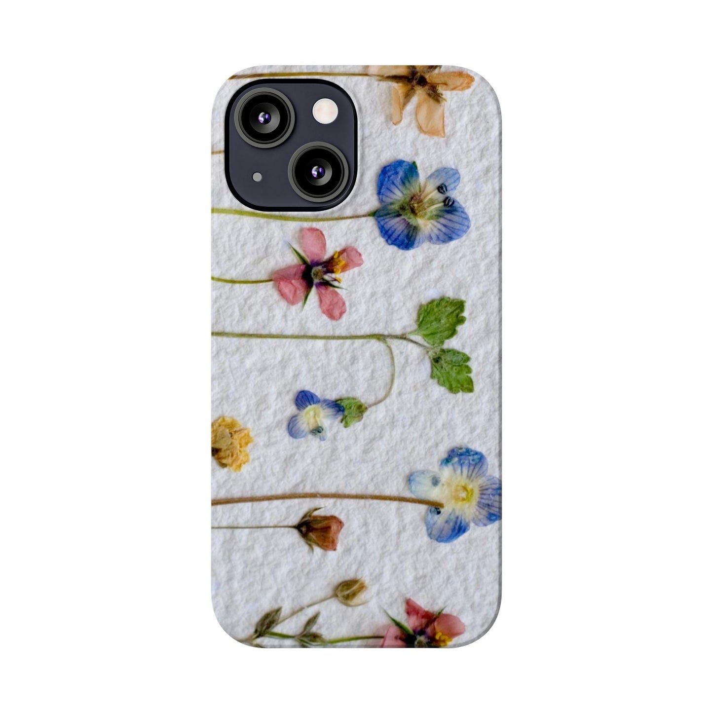 Dried Wild Pink and Purple Flower Image on Paper, Floral Slim Phone Cases, Case-Mate IPHONE16 and all sizes