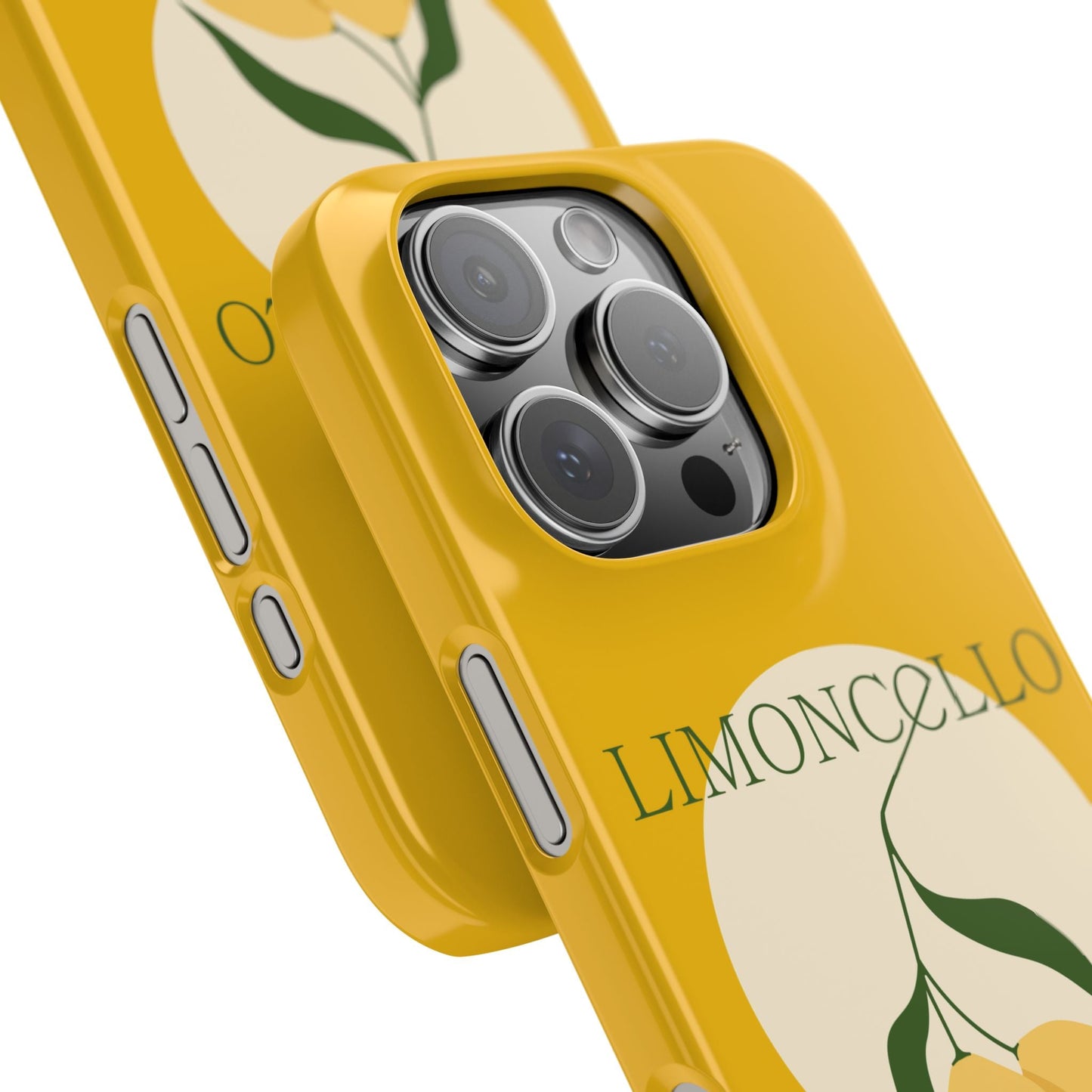 Italian Limoncello Yellow Slim Phone Cases with Lemons, Case-Mate IPHONE16 and all sizes